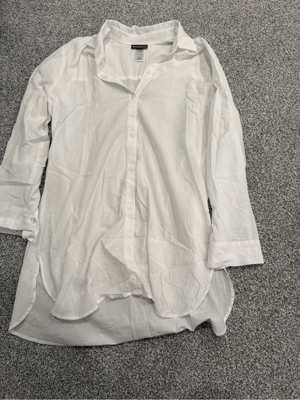 Tommy Bahama White Lightweight Button-Down Shirt